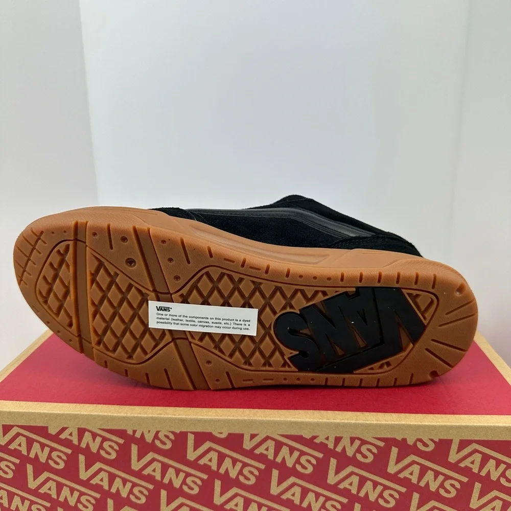 NEW Vans Hylane Black Gum Suede Chunky Y2K Skate Shoes Mens 8 Womens 9.5 Sneaker
